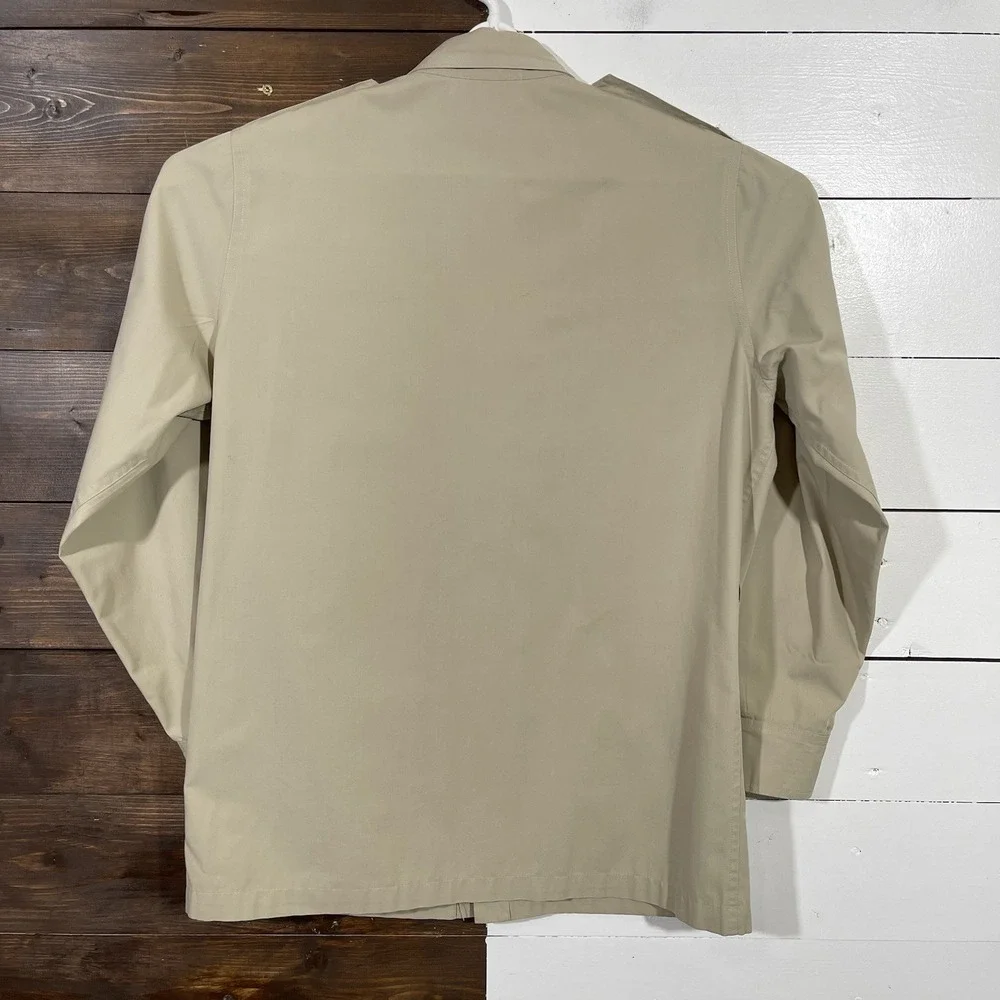 Vintage 70s Woolrich Safari Khaki Field Bush Shirt Jacket‎